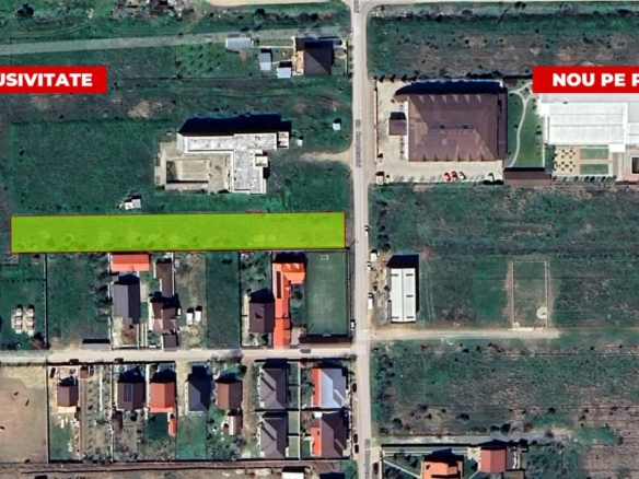 Mihăilești 2.765 mp intravilan construcții | 45 €/mp | Lângă DN6